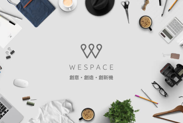 brand identity design wespace 600x403 - The latest creative co-working space in town, WESPACE